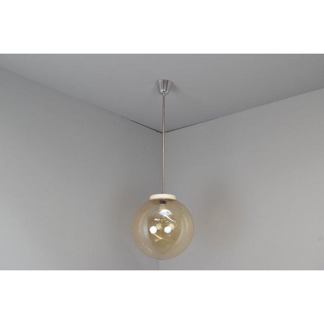 Metal Mid-Century Modern Pendant from Kamenický Šenov, 1970s For Sale - Image 7 of 16