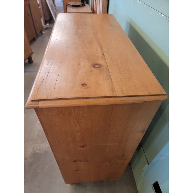 Wood Antique Pine Two Drawers Over Three Drawers - Chest of Drawers - From Uk - Circa 1880 For Sale - Image 7 of 12