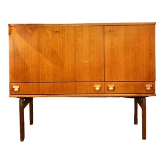 Vintage Highboard in Teak For Sale