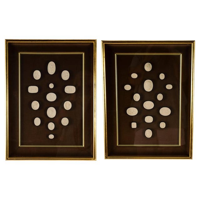 Antique Box Framed Grand Tour Giovanni Liberotti Intaglios 19 Th Century, Set of 2 For Sale - Image 16 of 16