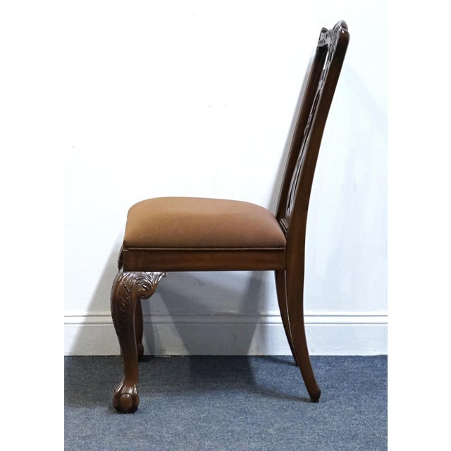 2000 - 2009 Ethan Allen Newport Collection Traditional Chippendale Style Dining Chair 34-6401 - 570 Belmont Finish For Sale - Image 5 of 11