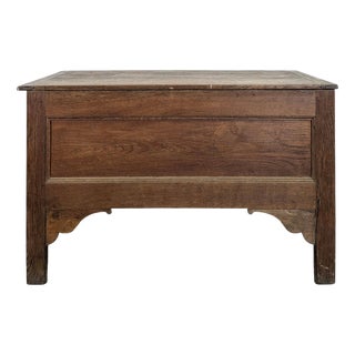 19th Century Oak Chest with High Feet For Sale