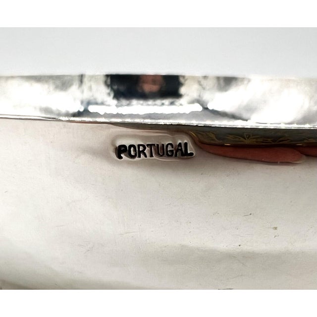 Alessi Vintage Trompe l'Oeil Portuguese Silverplate Fruit Motif Bowl – Hollywood Regency / European Traditional For Sale - Image 4 of 11