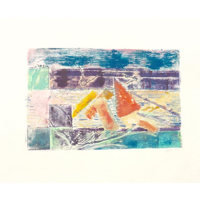 2020s Martha Holden "Kites" Contemporary Mono Print For Sale - Image 5 of 8
