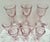 1990s Vintage Pink Wavy Glass Stemware Goblets, Set of Ten For Sale - Image 5 of 10