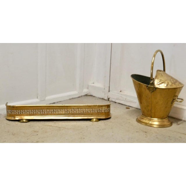 Victorian Brass Helmet Coal Scuttle, 1880s For Sale - Image 6 of 7