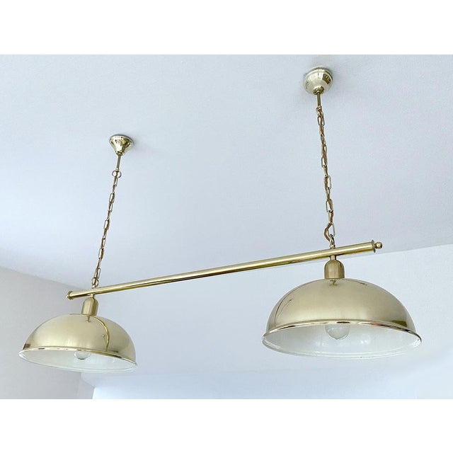 Large Vintage Pendant Light in Brass from Honsel, 1960s For Sale - Image 18 of 18