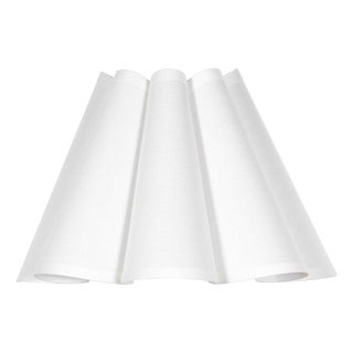 Polly Scalloped Shade, Linen For Sale