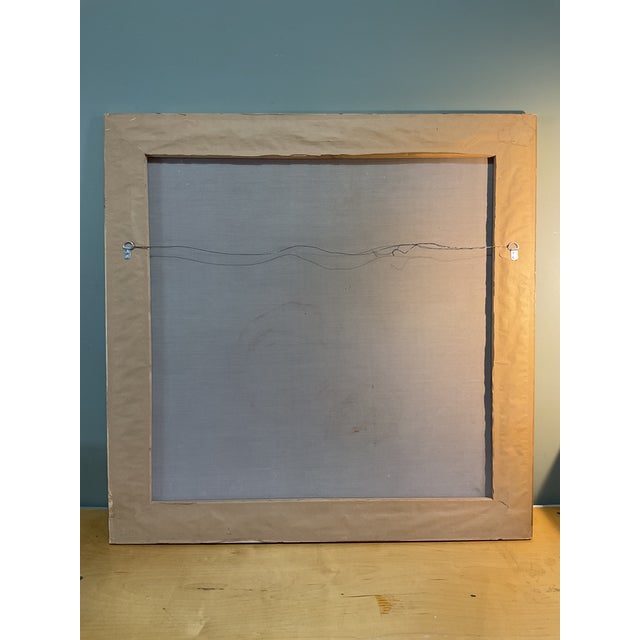 Textile Late 20th Century Floral Painting For Sale - Image 7 of 7