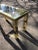 Metal Mid-Century Modern Brass and Glass Console Table For Sale - Image 7 of 12