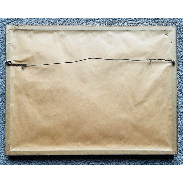 Antique Watercolor of Landscape With Cows by Listed Artist Charles Hall For Sale In Philadelphia - Image 6 of 6