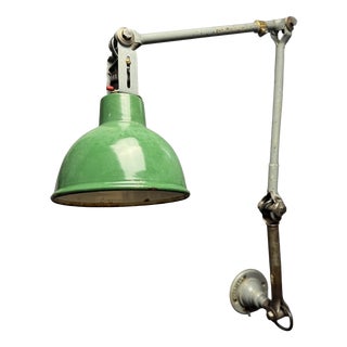 Large Industrial Wall Lamp by John Dugdill & Co, 1930s For Sale