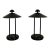 1980’s Postmodern Art Deco Saucer Table Lamps - A Pair For Sale