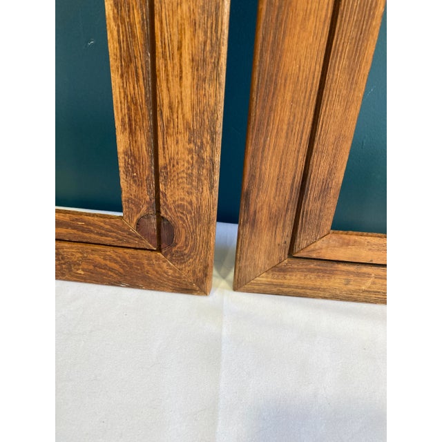 1960s Mid-Century Handmade Solid Wood Frames, Set of 2 For Sale - Image 4 of 7