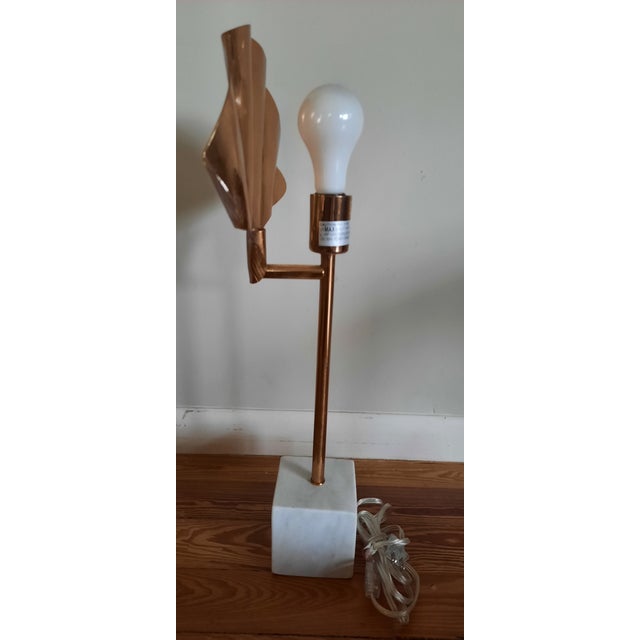 Scallop Fan Table Lamp For Sale - Image 4 of 6