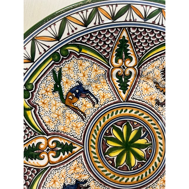 Ceramic Coimbra Ceramic - Hand Painted Portuguese Plate For Sale - Image 7 of 13