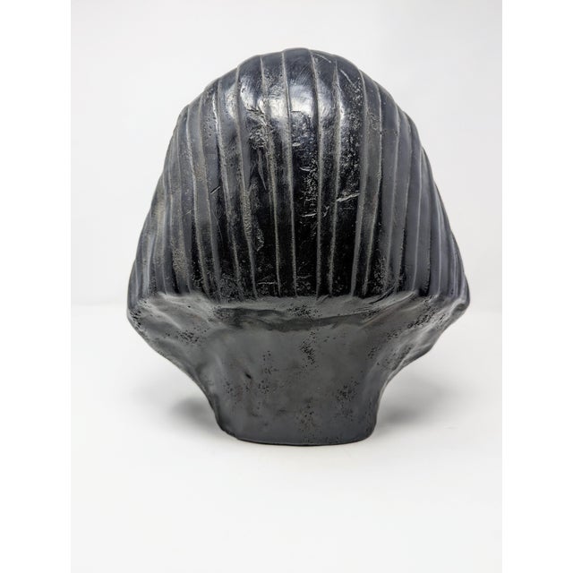 Antique Egyptian Revival Cast-Metal Pharaoh Bust For Sale In Portland, OR - Image 6 of 9