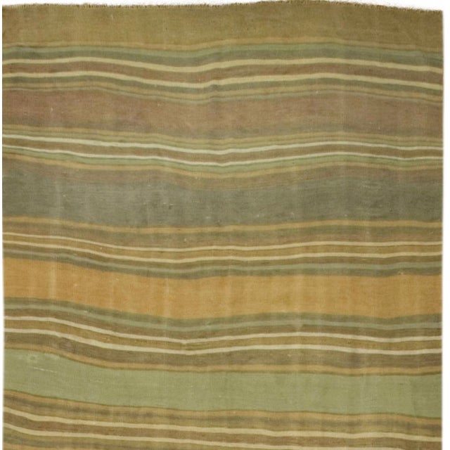 Vintage Circa 1940 Hand Woven Turkish Kilim, 4ft 7in X 15ft For Sale In New York - Image 6 of 7