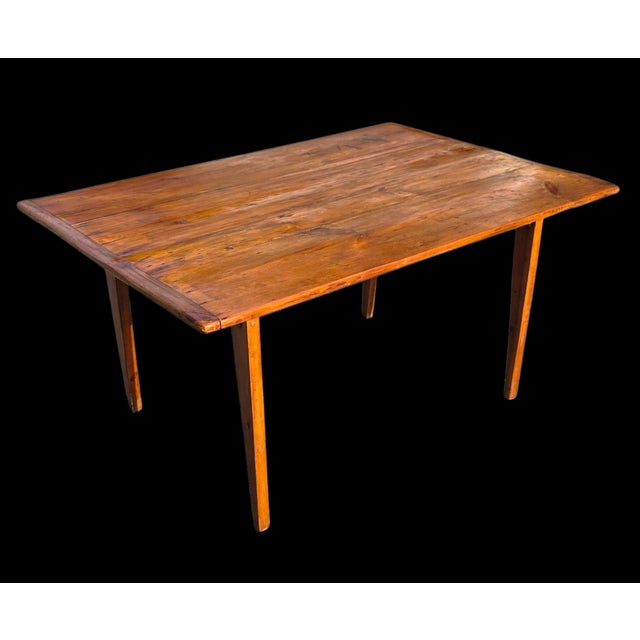 Antique Early American Primitive Chestnut Farmhouse Dining Table, Circa 1800 For Sale - Image 12 of 18