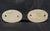 White Pair of Vintage European White Ceramic Bathroom Towel Bar Brackets For Sale - Image 8 of 8