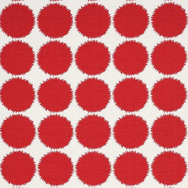 Abstract Schumacher X Studio Bon Fuzz Fabric in Red For Sale - Image 3 of 3