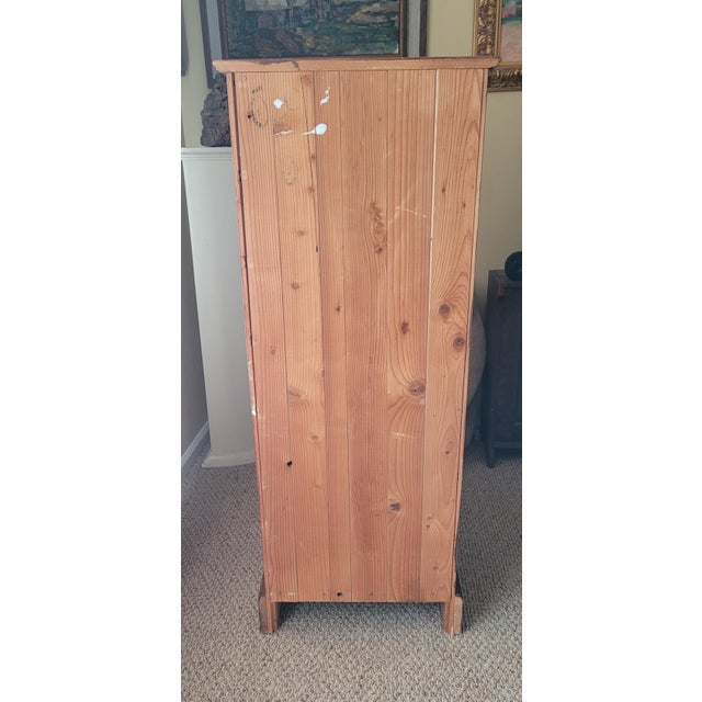 Wood Fine Vintage Pine Chippendale Style Lingerie Chest For Sale - Image 7 of 16