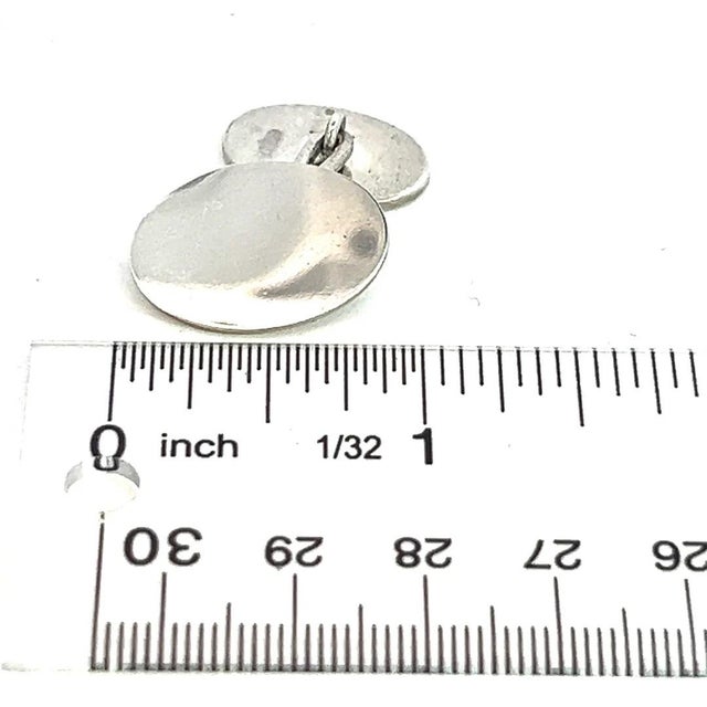 Contemporary 1990s Tiffany & Co Estate Cufflinks Sterling Silver, 4 Pieces For Sale - Image 3 of 11