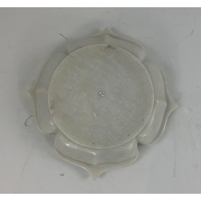Modern Made Goods Modern Large White Marble Bowl For Sale - Image 3 of 4