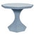 Contemporary Matthew Izzo Home Octavia 36" Octagonal Light Blue Painted Rattan Pedestal Table For Sale - Image 3 of 11