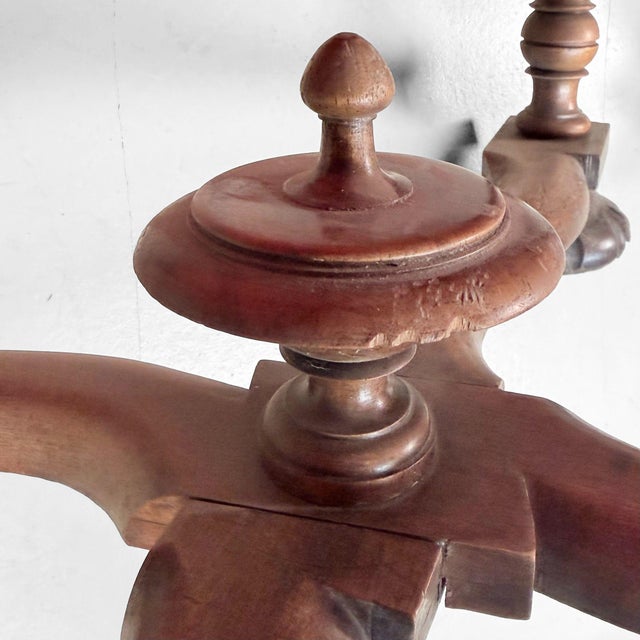 Antique Armchairs in Walnut with Ikat Pattern, Late 19th Century, Set of 2 For Sale - Image 15 of 18