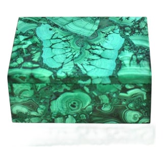 Malachite Box Natural Gemstone Butterfly For Sale