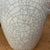 White Crackle Ceramic Vase with Classic Curved Silhouette For Sale - Image 4 of 7