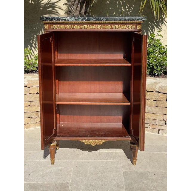 Louis XVI Style Mahogany Cabinet by P. Sormani For Sale - Image 11 of 13