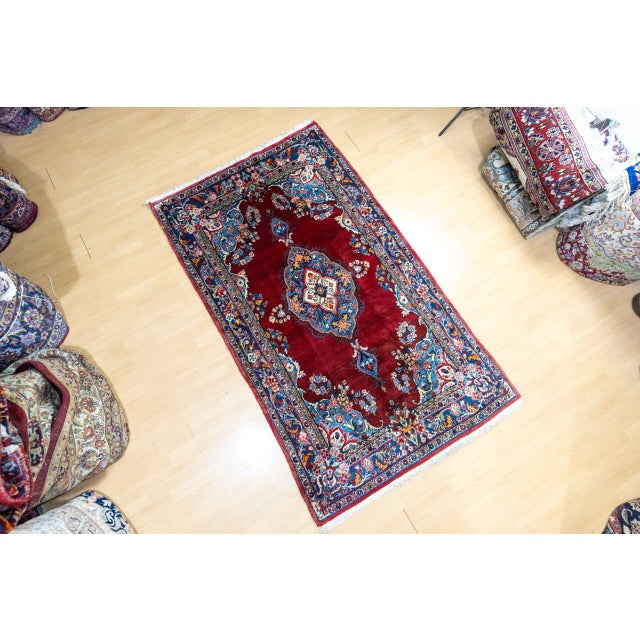Middle Eastern Hand-Knotted Rug For Sale - Image 13 of 15