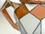 1920s Art Deco Teapot With Geometric Orange and White Pattern and Gold Luster Accents For Sale - Image 11 of 16