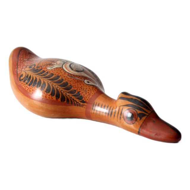 Vintage Tonala Duck Figurine For Sale