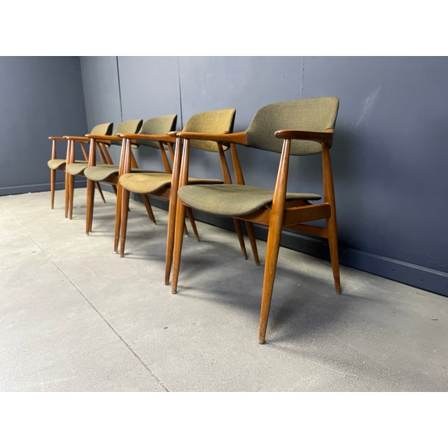 Vintage Teak Dining Chairs by Casala, 1960s, Set of 5 For Sale - Image 10 of 13