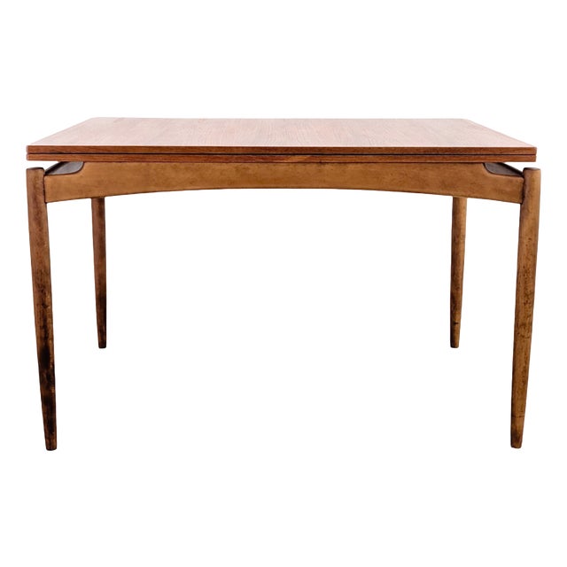Mid-Century Folding Dining Table in Teak, 1960s For Sale
