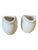 Contemporary Pair of Vintage Midcentury Anfora Pinched Porcelain Individual Creamer/Condiment Pitcher For Sale - Image 3 of 6