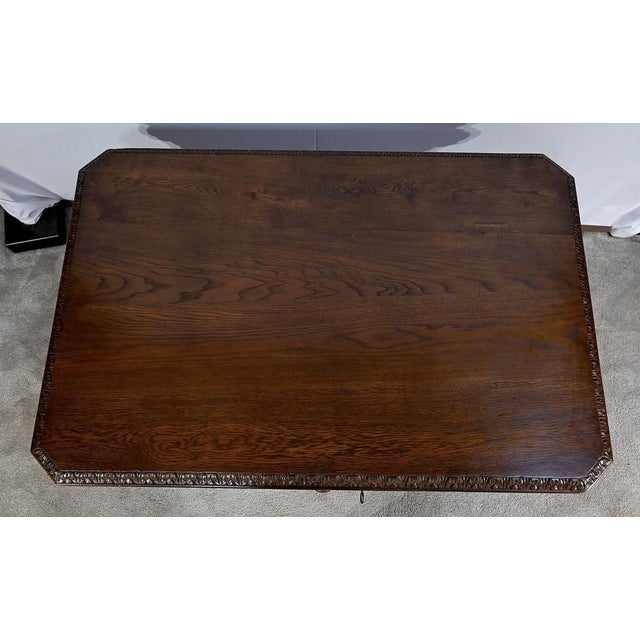 Gothic Renaissance Style Office Table For Sale - Image 5 of 18