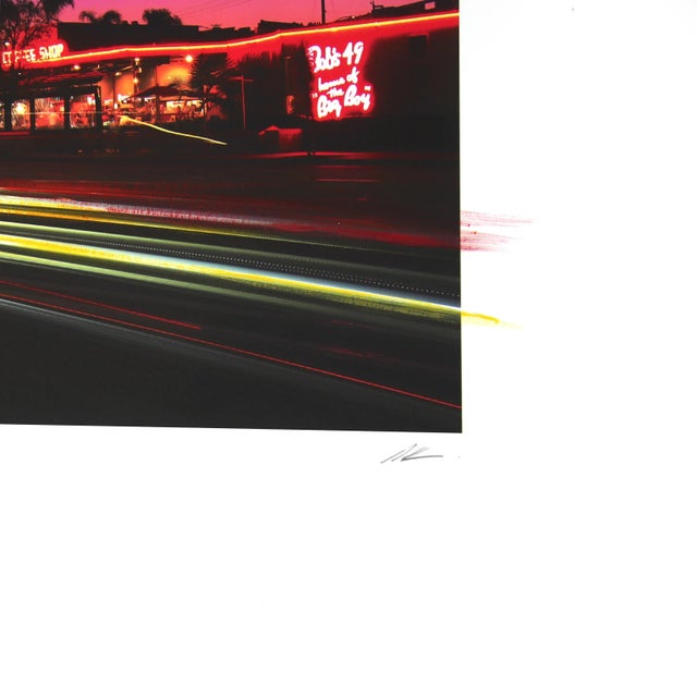 Bob's Big Boy - Urban Landscape Photography Painting on Paper Original Artwork by Pete Kasprzak For Sale In Los Angeles - Image 6 of 6