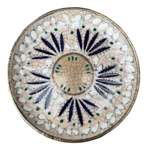Glazed Ceramic Dish by Andre Metthey, 1890s