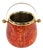 Mid-Century Modern Ice Bucket in Red Goatskin and Brass by Aldo Tura, Italy, 1960s For Sale
