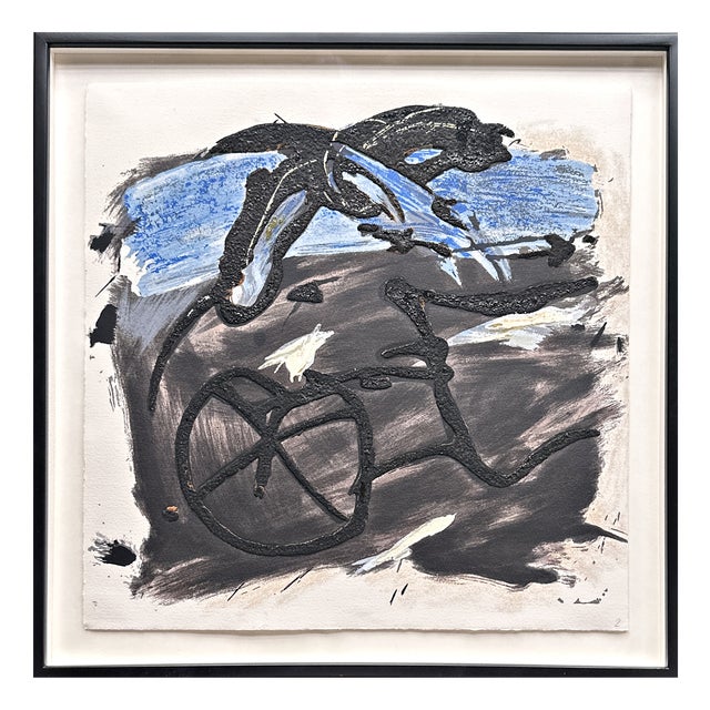 Emil Schumacher, Original Terragraph from the Book of Genesis, 1998, No. 2 For Sale