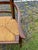 Wood Vintage Walnut & Rush Seat Loveseat Bench For Sale - Image 7 of 8