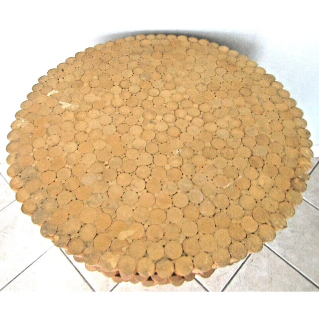 Mid-Century Modern 1950s Mid-Century Modern Faux Bunched Bamboo Dining Table Base For Sale - Image 3 of 7