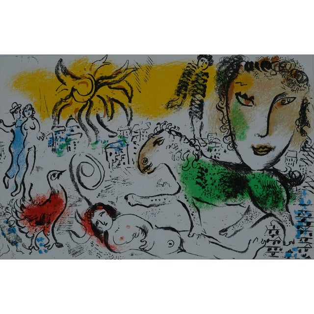 Marc Chagall, Cheval vert, Lithograph For Sale