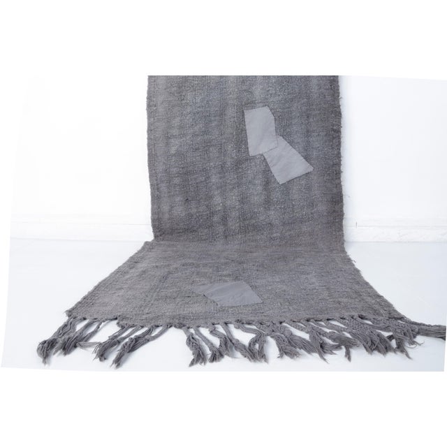 Vintage Grey Hemp Runner Rug For Sale - Image 13 of 17