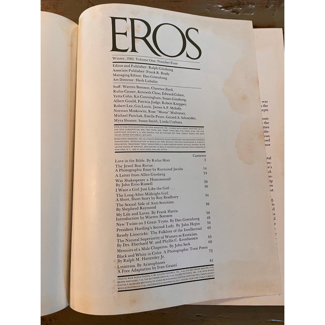 Complete 1962 Eros Magazine Hardcover Set – Volume One, Numbers 1–4 by Ralph Ginzburg For Sale - Image 10 of 10