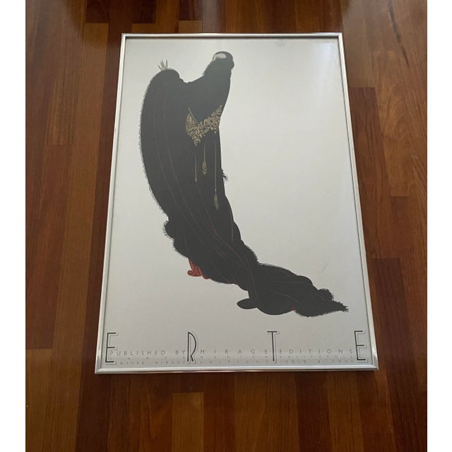 Erté Vintage Art Deco Erte Erté Series Exhibition Poster for Mirage Editions 1980s For Sale - Image 4 of 10